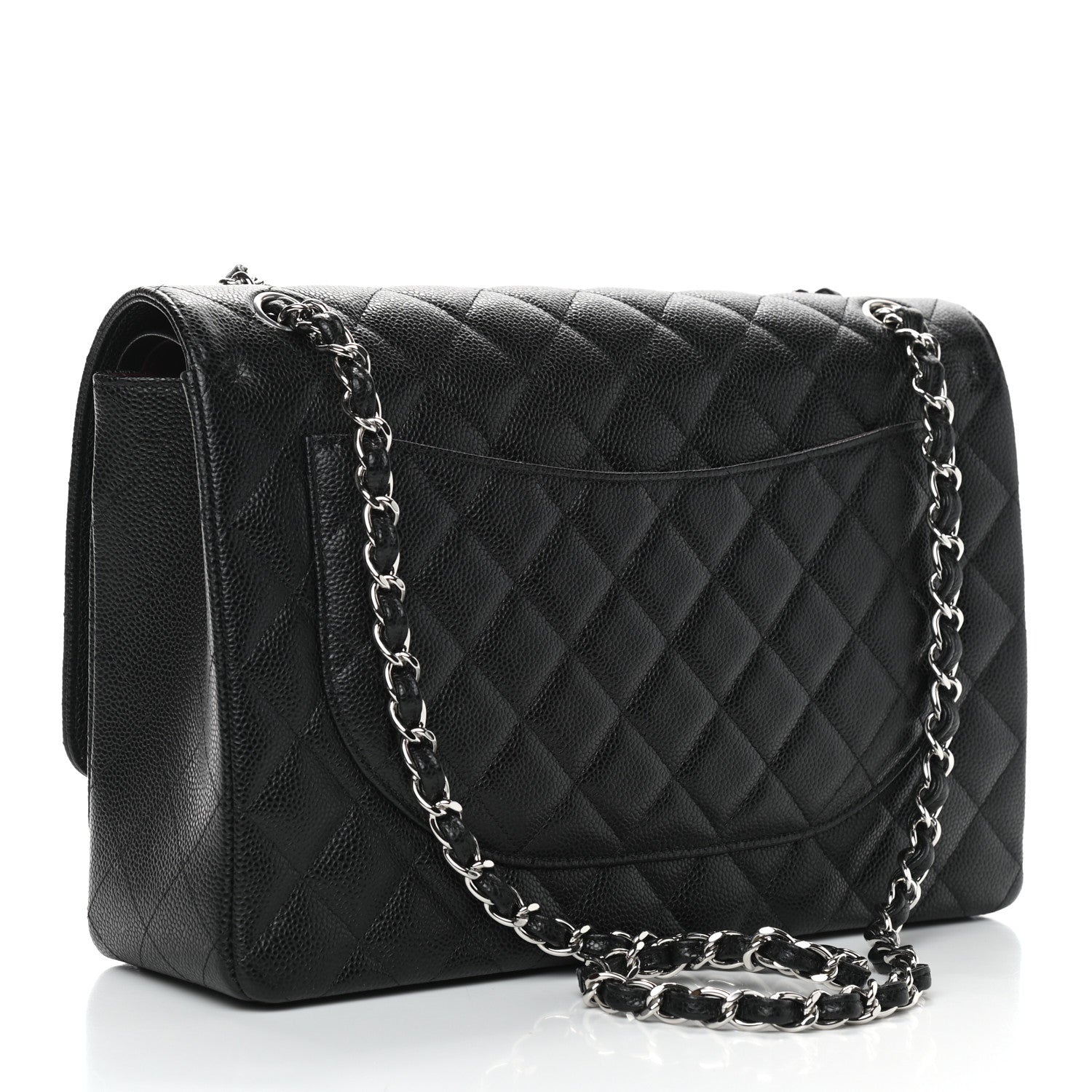 Chanel Caviar Quilted Maxi Double Flap Black 3 of 9