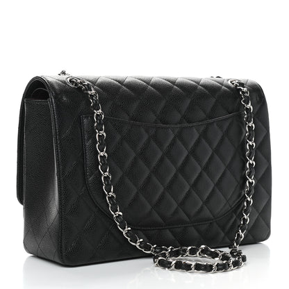 Chanel Caviar Quilted Maxi Double Flap Black 3 of 9