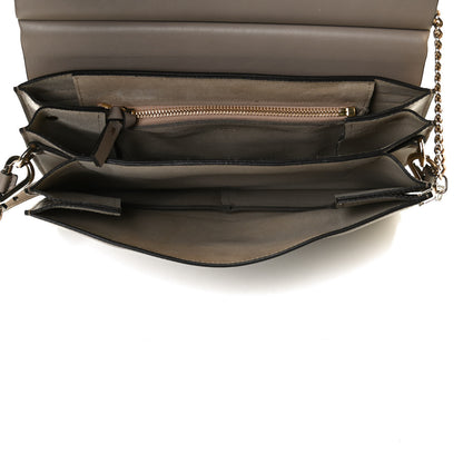 Chloe Calfskin Suede Medium Faye Shoulder Bag Motty Grey 5 of 15