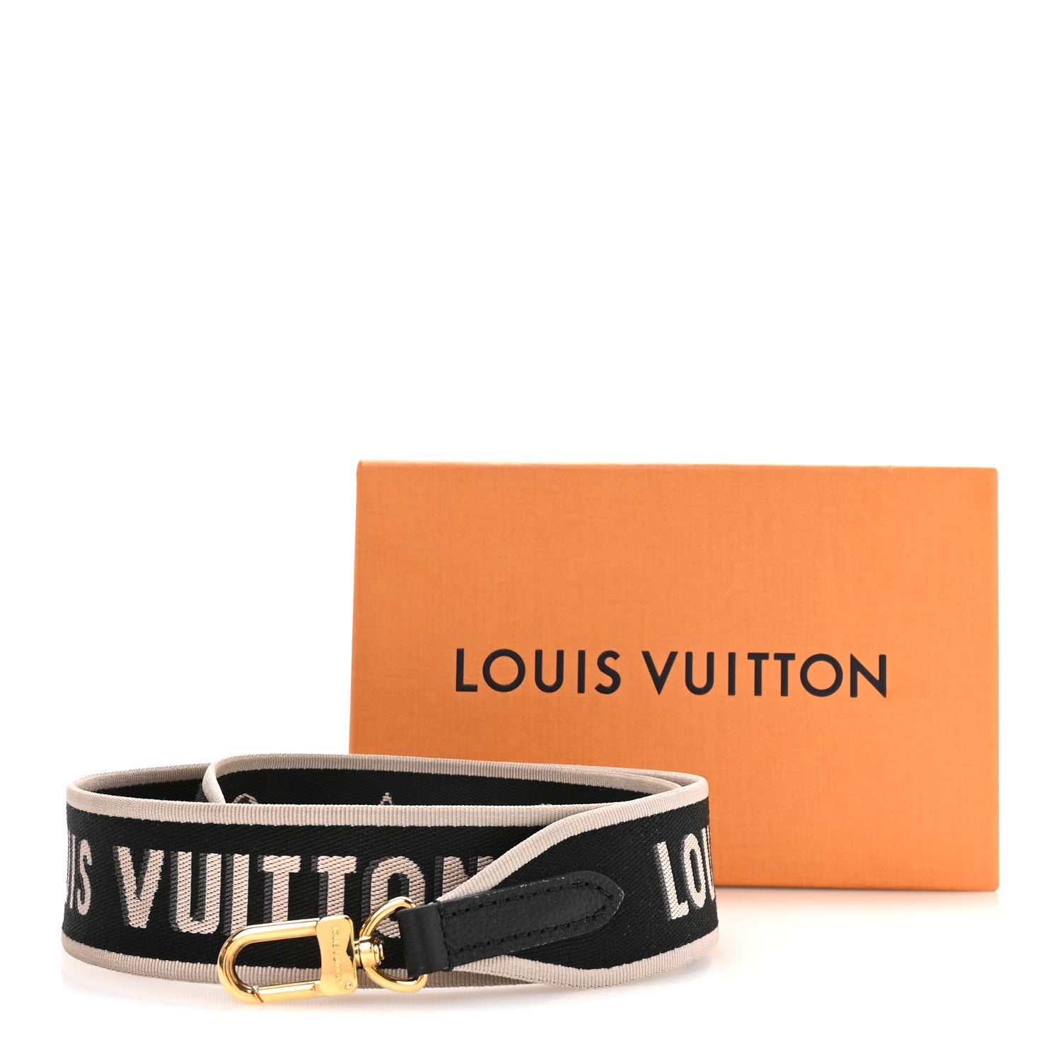 Louis Vuitton Jacquard Diane Shoulder Strap Black Ivory 4 of 4