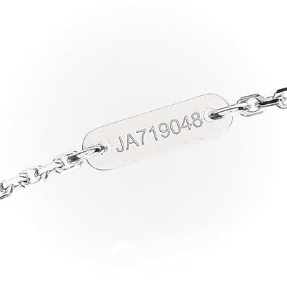 Van Cleef & Arpels 18K White Gold Diamond Sweet Alhambra Pendant Necklace 6 of 8
