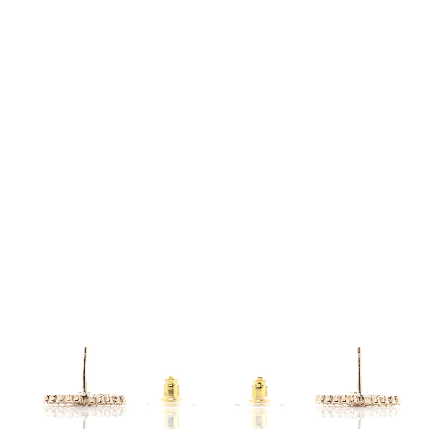 Crystal CC Earrings Gold