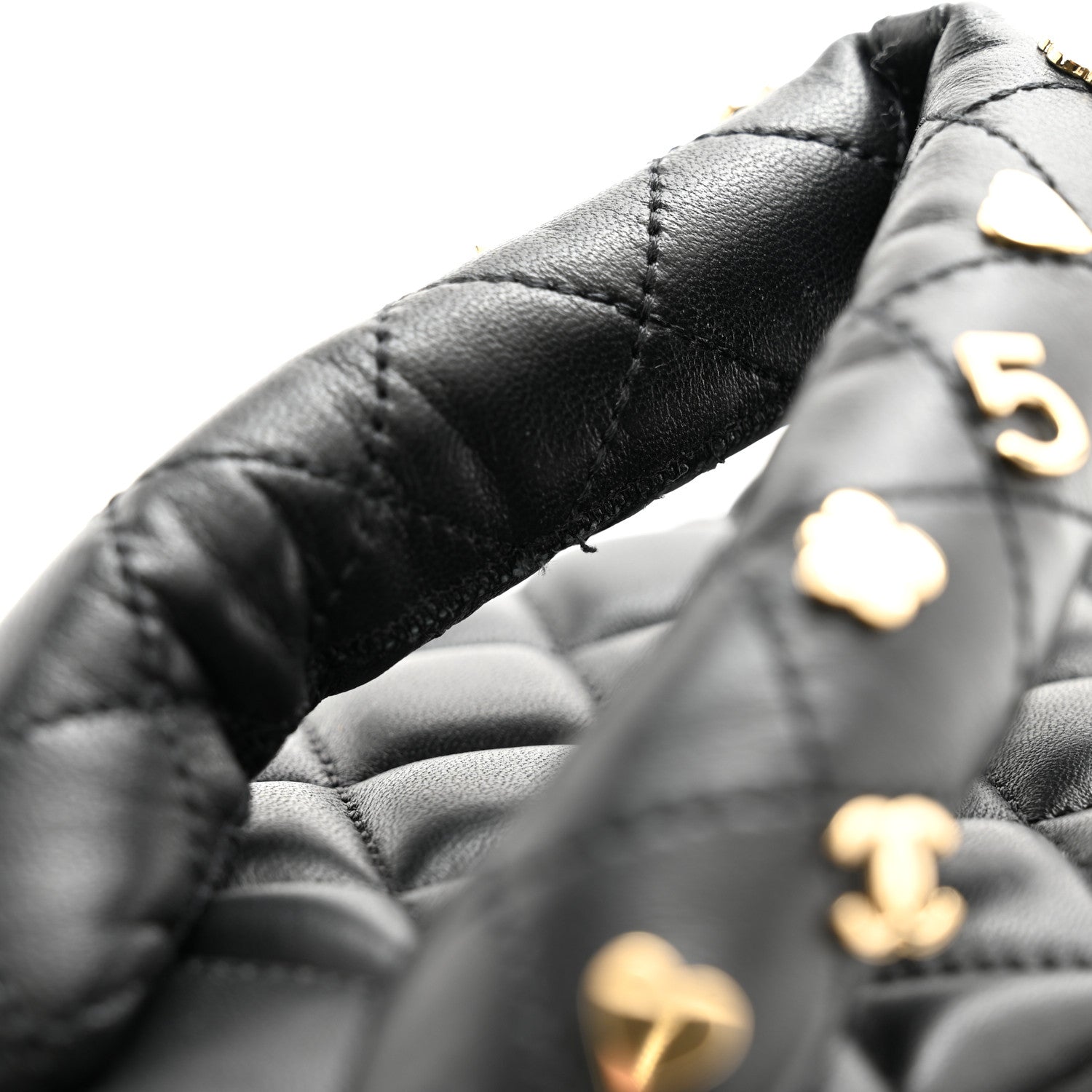 Chanel Lambskin Quilted Padded Charms Thong Sandals 40.5 Black 8 of 8