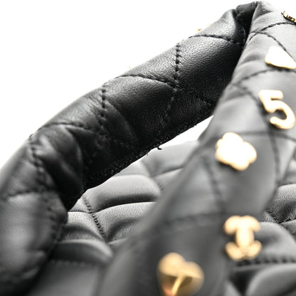 Chanel Lambskin Quilted Padded Charms Thong Sandals 40.5 Black 8 of 8