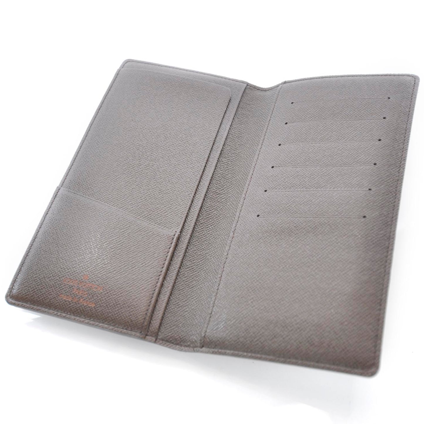 Damier Ebene Checkbook Cover Wallet