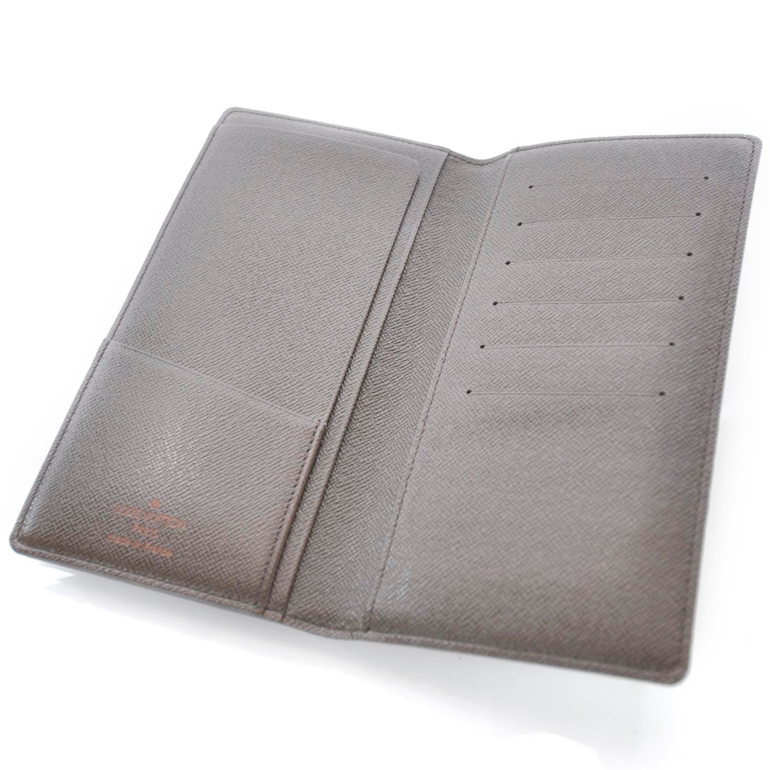 Louis Vuitton Damier Ebene Checkbook Cover Wallet 5 of 7