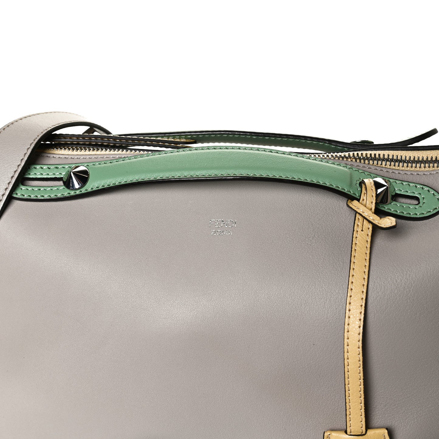 Vitello Dolce 4 Color Large By The Way Boston Bag Grigio Polvere Multicolor