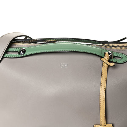 Fendi Vitello Dolce 4 Color Large By The Way Boston Bag Grigio Polvere Multicolor 9 of 16