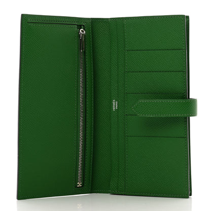 Hermes Epsom Bearn Gusset Wallet Vert Bengale 6 of 7