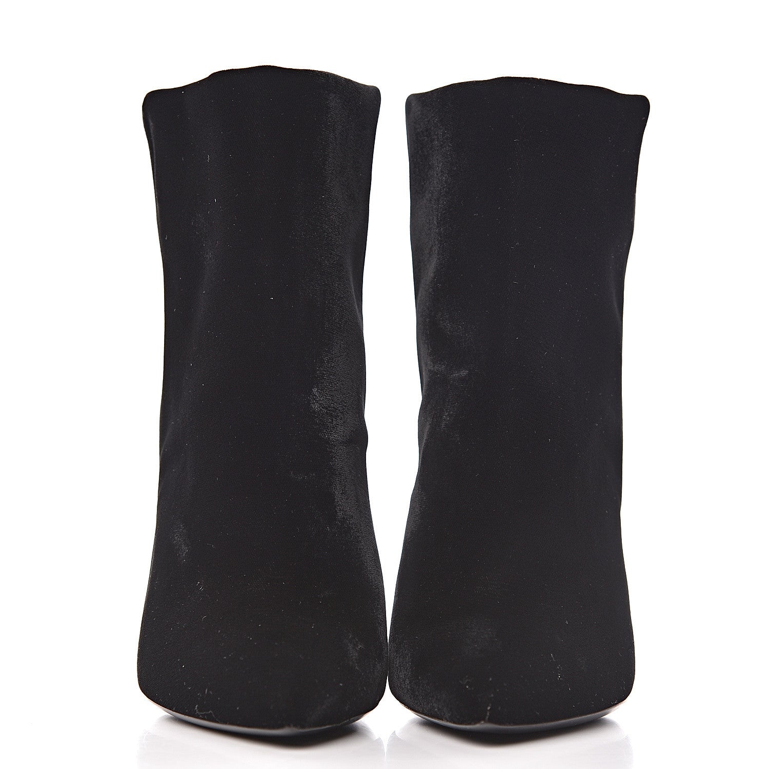 Saint Laurent Velvet Freja 105 Ankle Booties 37 Black 2 of 8