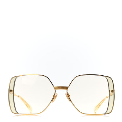 Gucci Square Frame GG0992S Sunglasses Gold 2 of 4