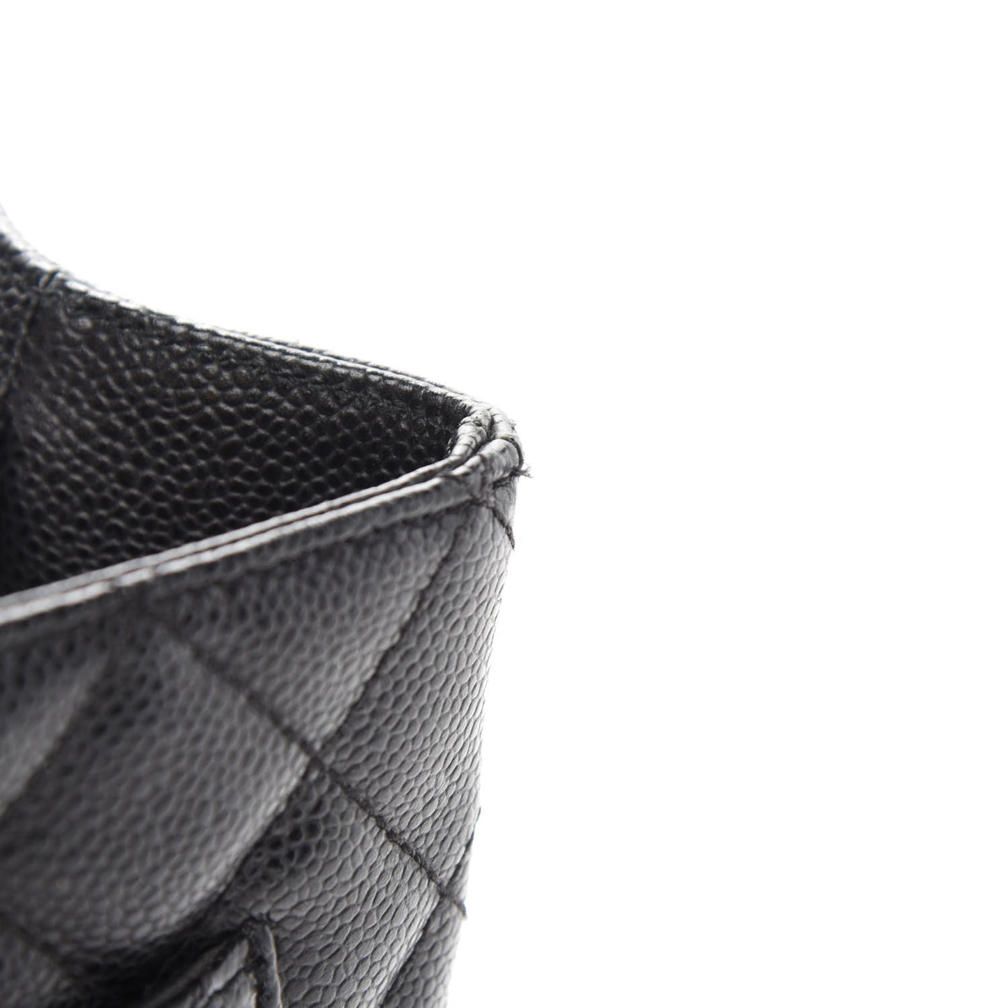 Caviar Quilted Grand Shopping Tote GST Black