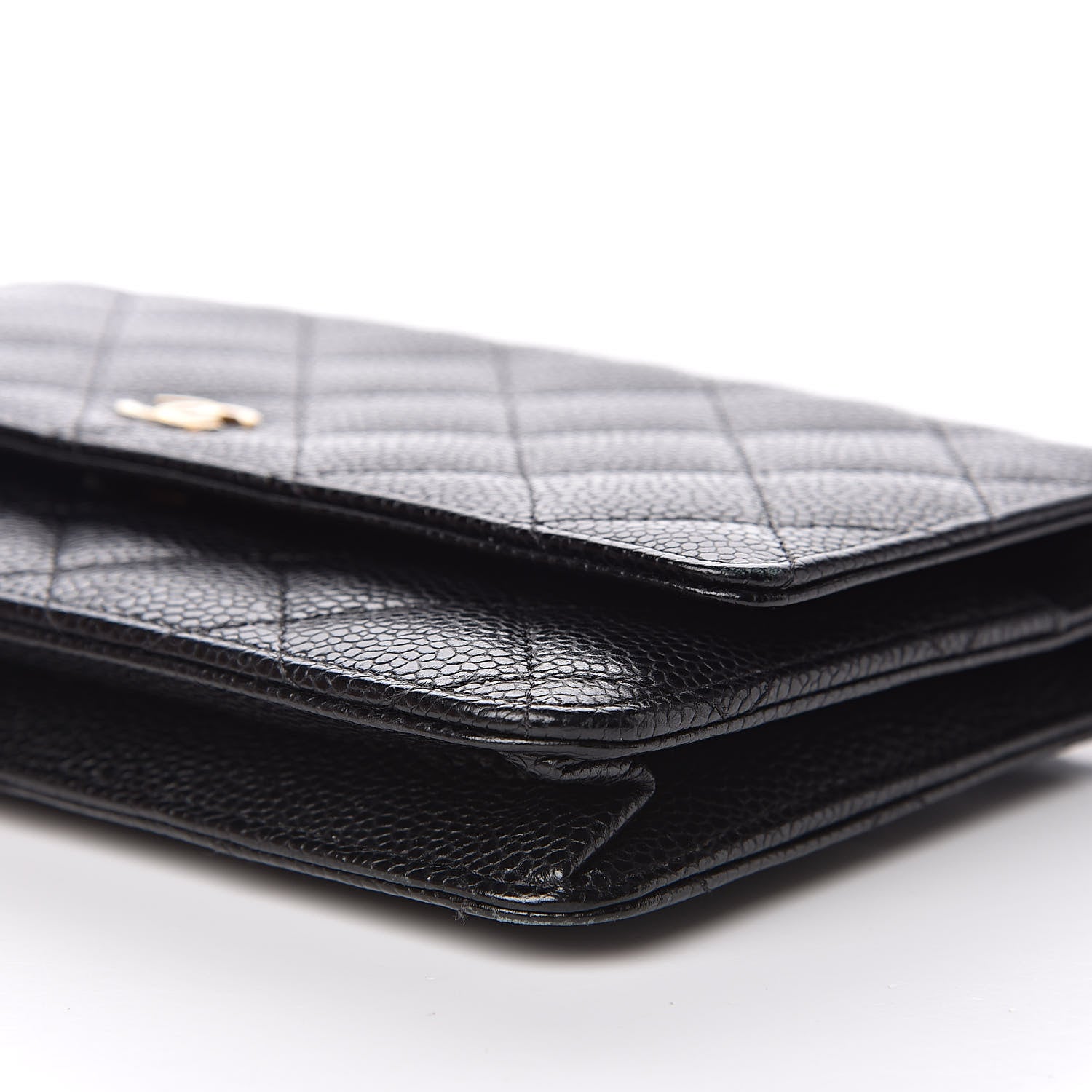Chanel Caviar Quilted Wallet On Chain WOC Black 10 of 11