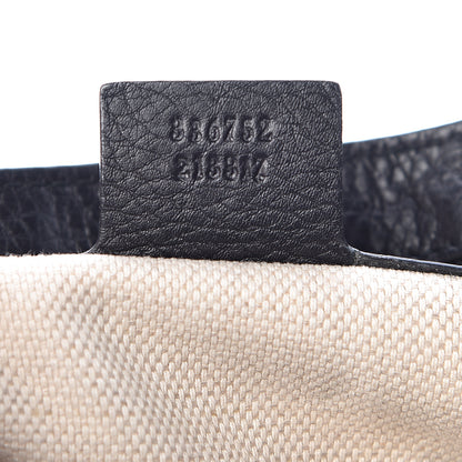 Gucci Pebbled Calfskin Medium Soho Flap Crossbody Black 7 of 12