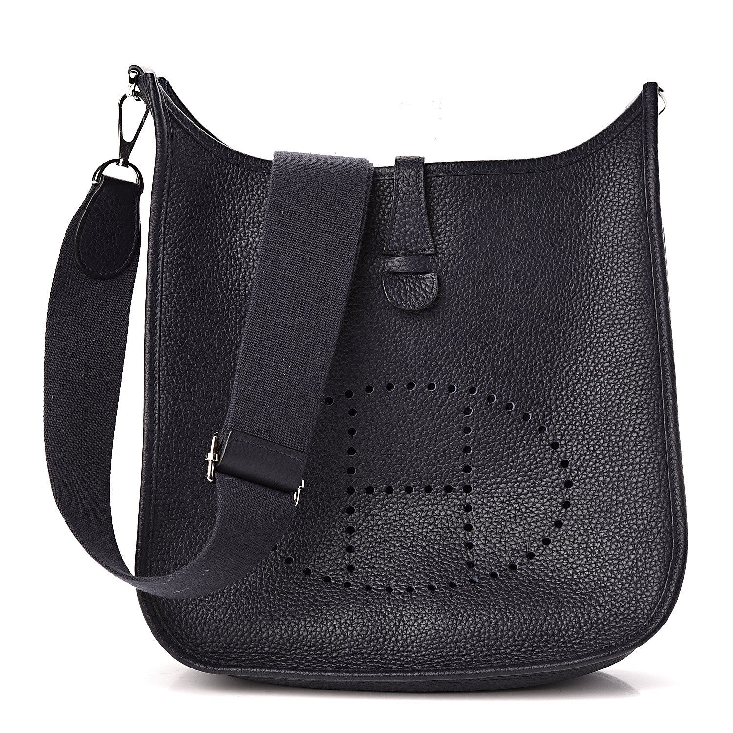 Hermes Taurillon Clemence Evelyne III PM Bleu Nuit 1 of 11