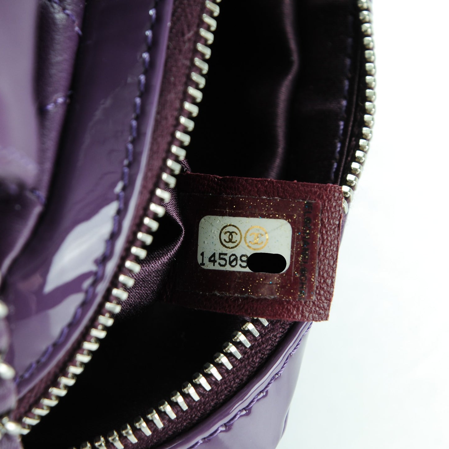 Patent Brilliant Mini Flap WOC Bag Violet