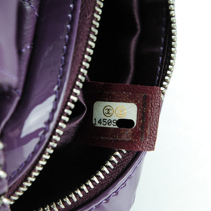 Chanel Patent Brilliant Mini Flap WOC Bag Violet 8 of 8