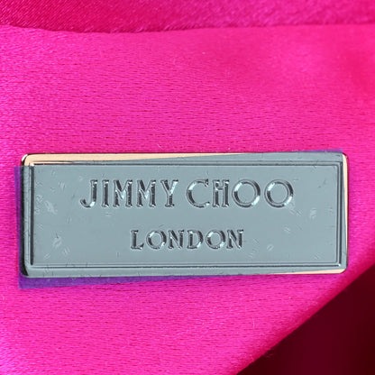 Jimmy Choo Satin Crystal Embellished Bon Bon Bag Fuchsia 5 of 6