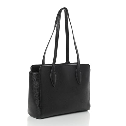Prada Vitello Daino Shopping Tote Black 3 of 9