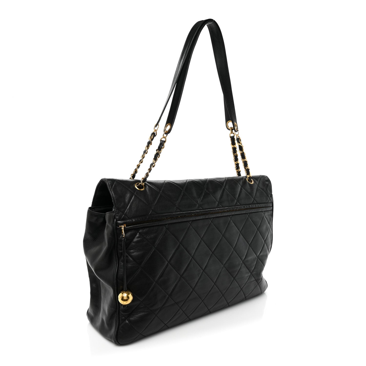 Chanel Lambskin Quilted Maxi Flap Black 3 of 18
