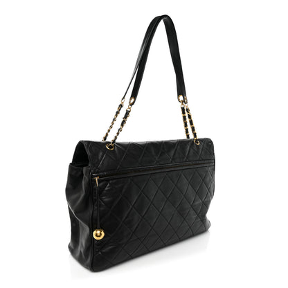 Chanel Lambskin Quilted Maxi Flap Black 3 of 18