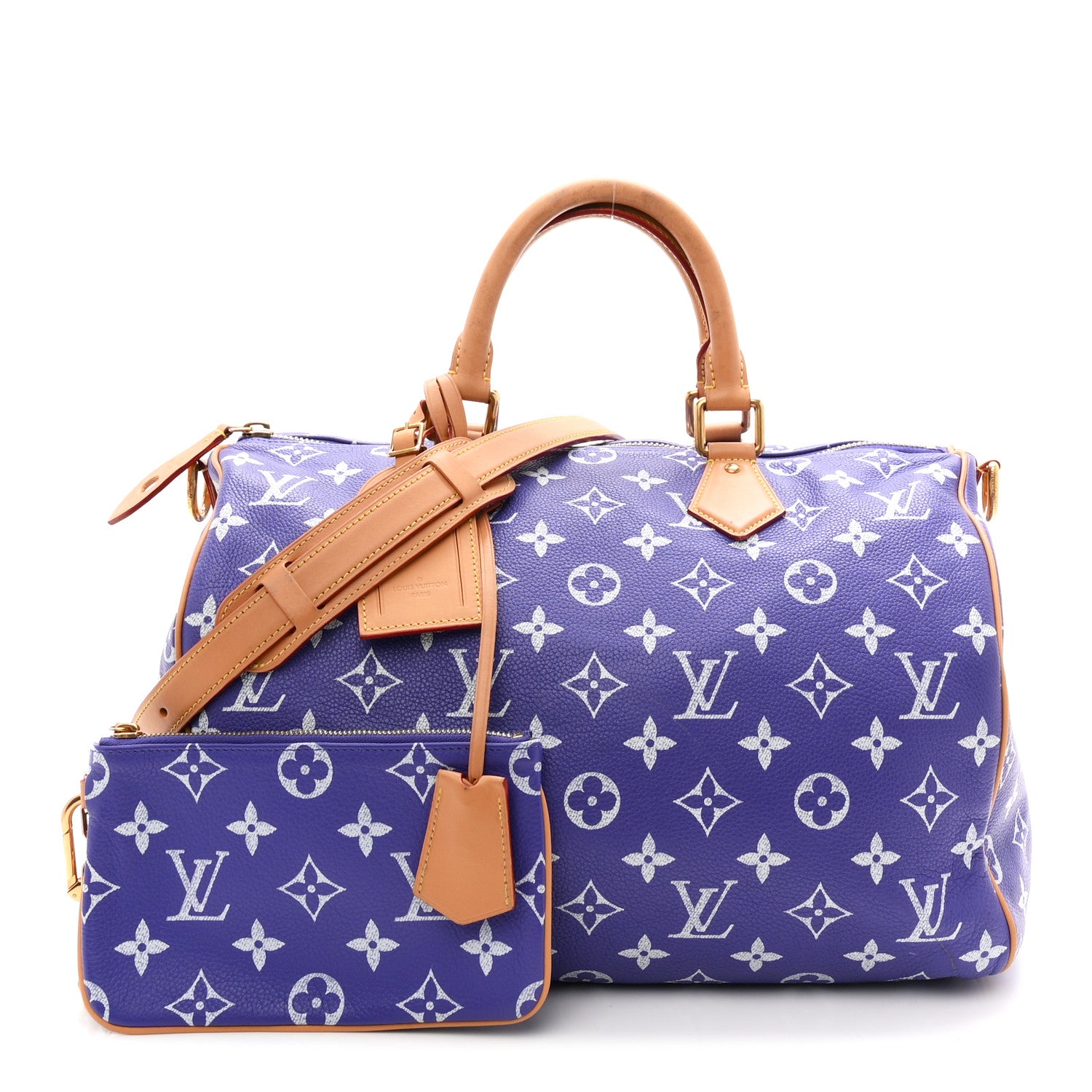 Louis Vuitton Calfskin Monogram Speedy P9 Bandouliere 40 Amethyst 3 of 12