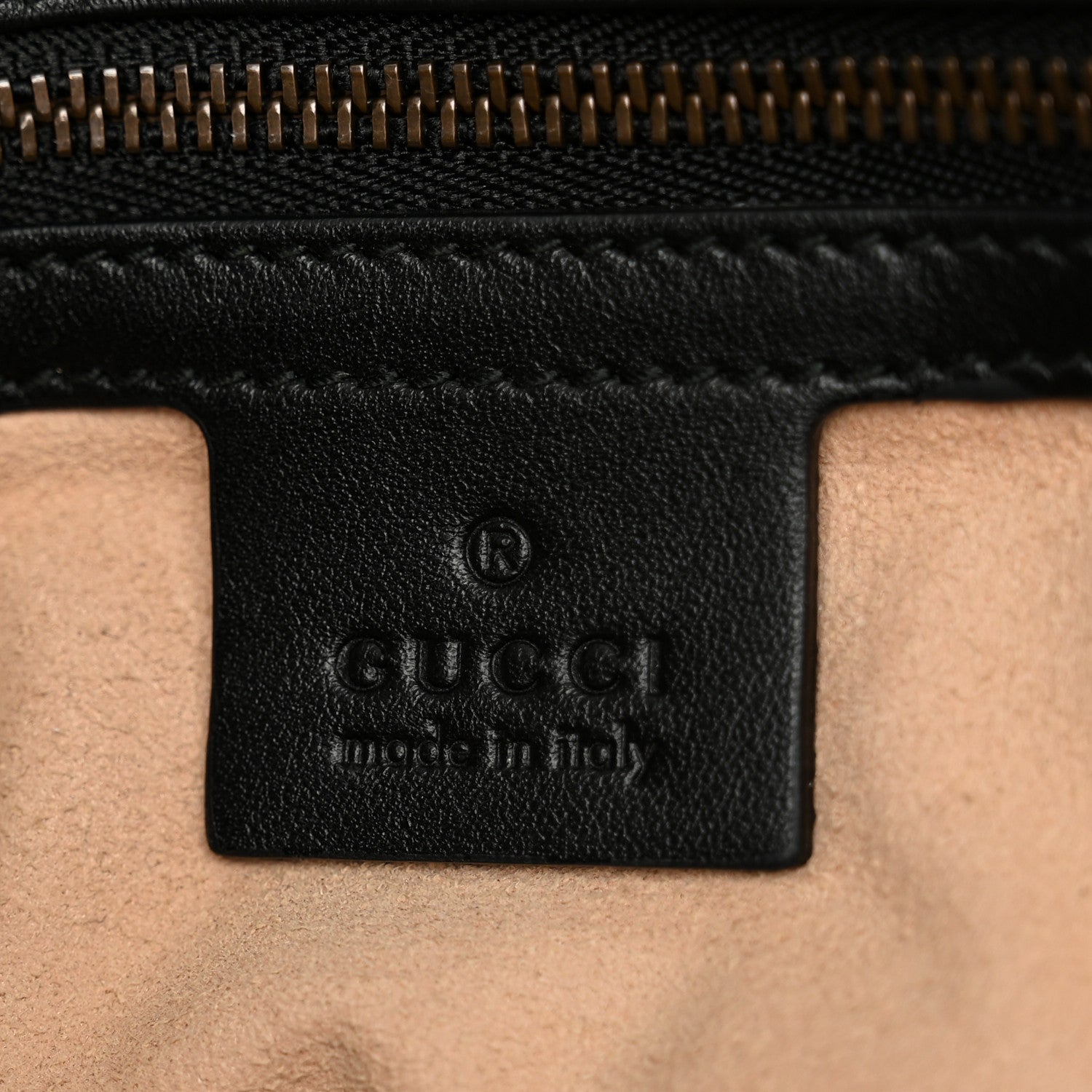 Gucci Calfskin Matelasse Medium GG Marmont Shoulder Bag Black 6 of 10
