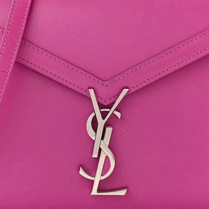 Saint Laurent Calfskin Mini Classic Monogram Cassandra Top Handle Bag Electric Fuchsia 8 of 10