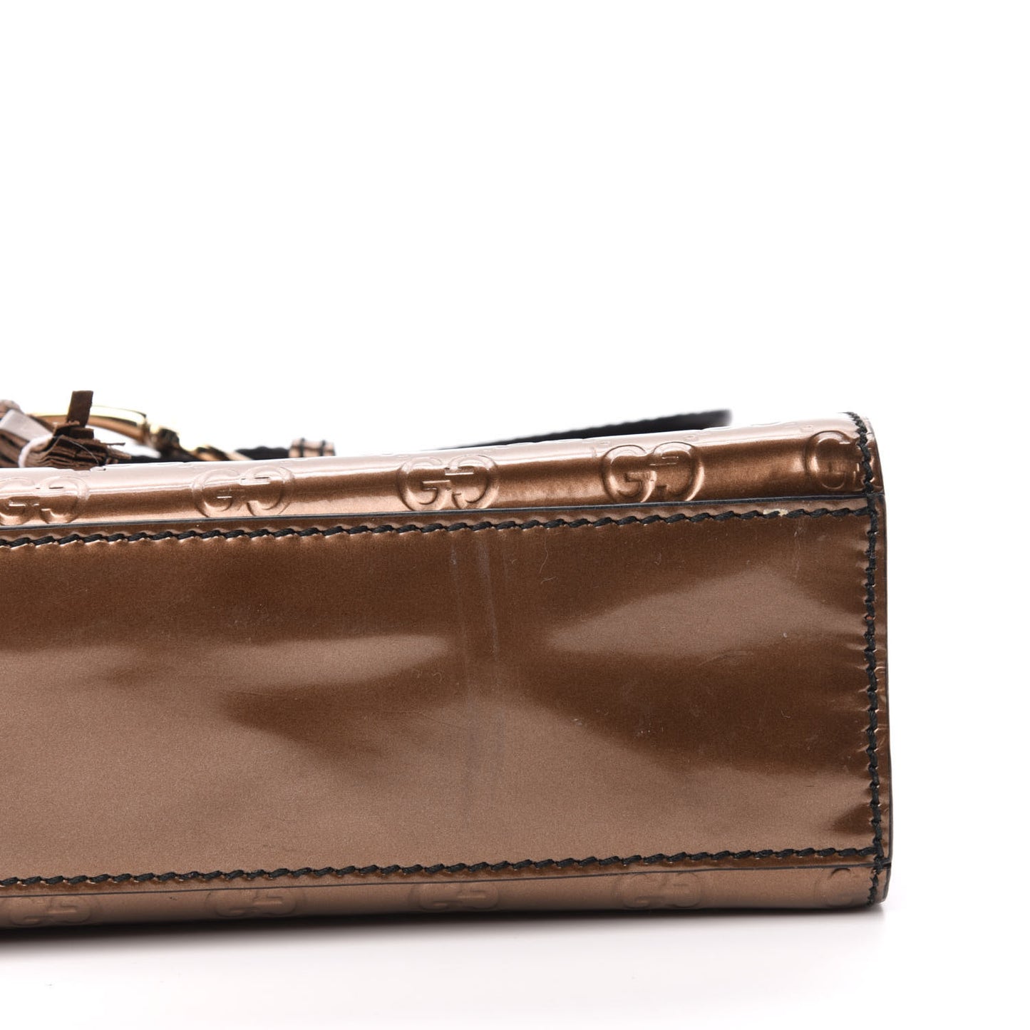 Shine Guccissima Medium Emily Chain Shoulder Bag Acero
