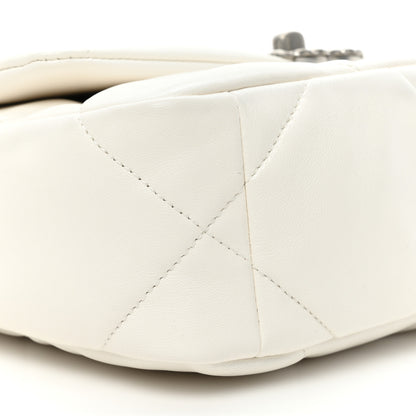 Chanel Lambskin Quilted Medium Chanel 19 Flap White 9 of 9