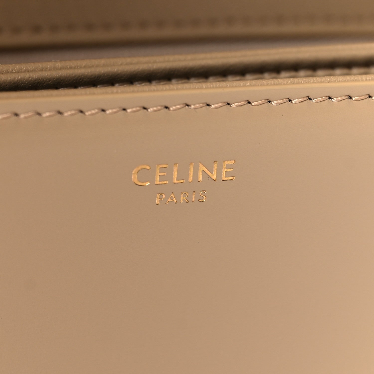 Celine Shiny Calfskin Teen Triomphe Nude 7 of 13