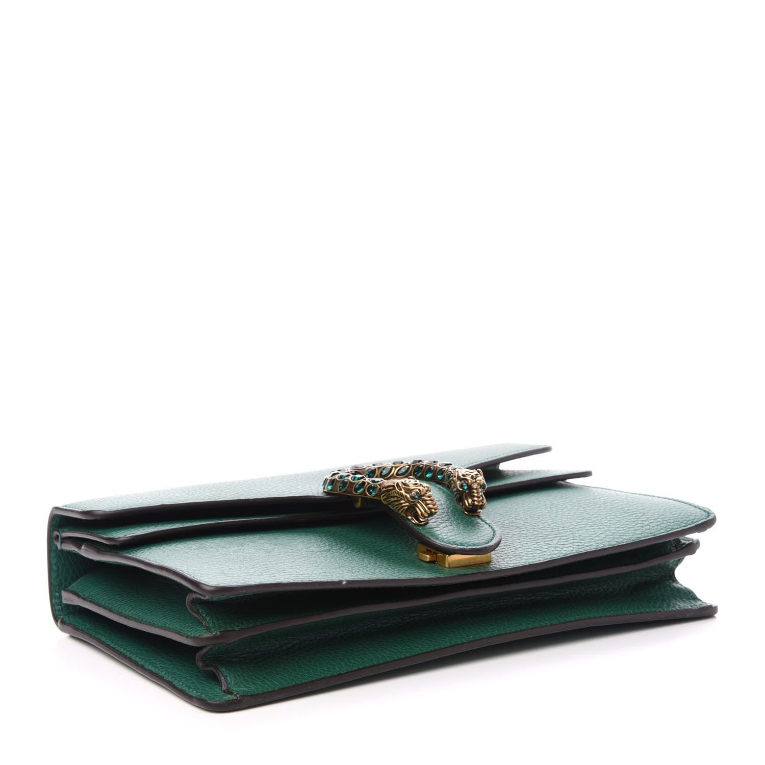 Gucci Pebbled Calfskin Small Dionysus Shoulder Bag Emerald 5 of 12