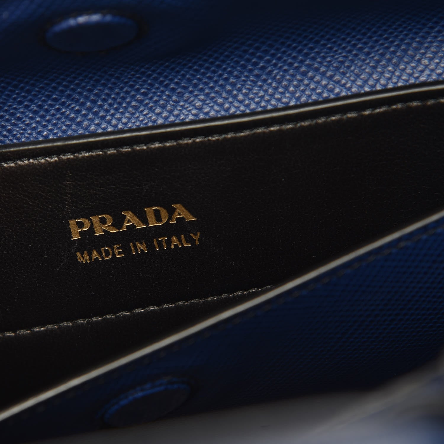 Prada Saffiano Cuir Medium Double Bag Inchiostro 7 of 10