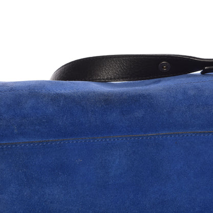 Proenza Schouler Suede Calfskin PS Courier Royal Blue Black 10 of 14