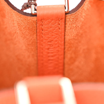 Hermes Taurillon Clemence Picotin Lock 18 PM Orange 7 of 11