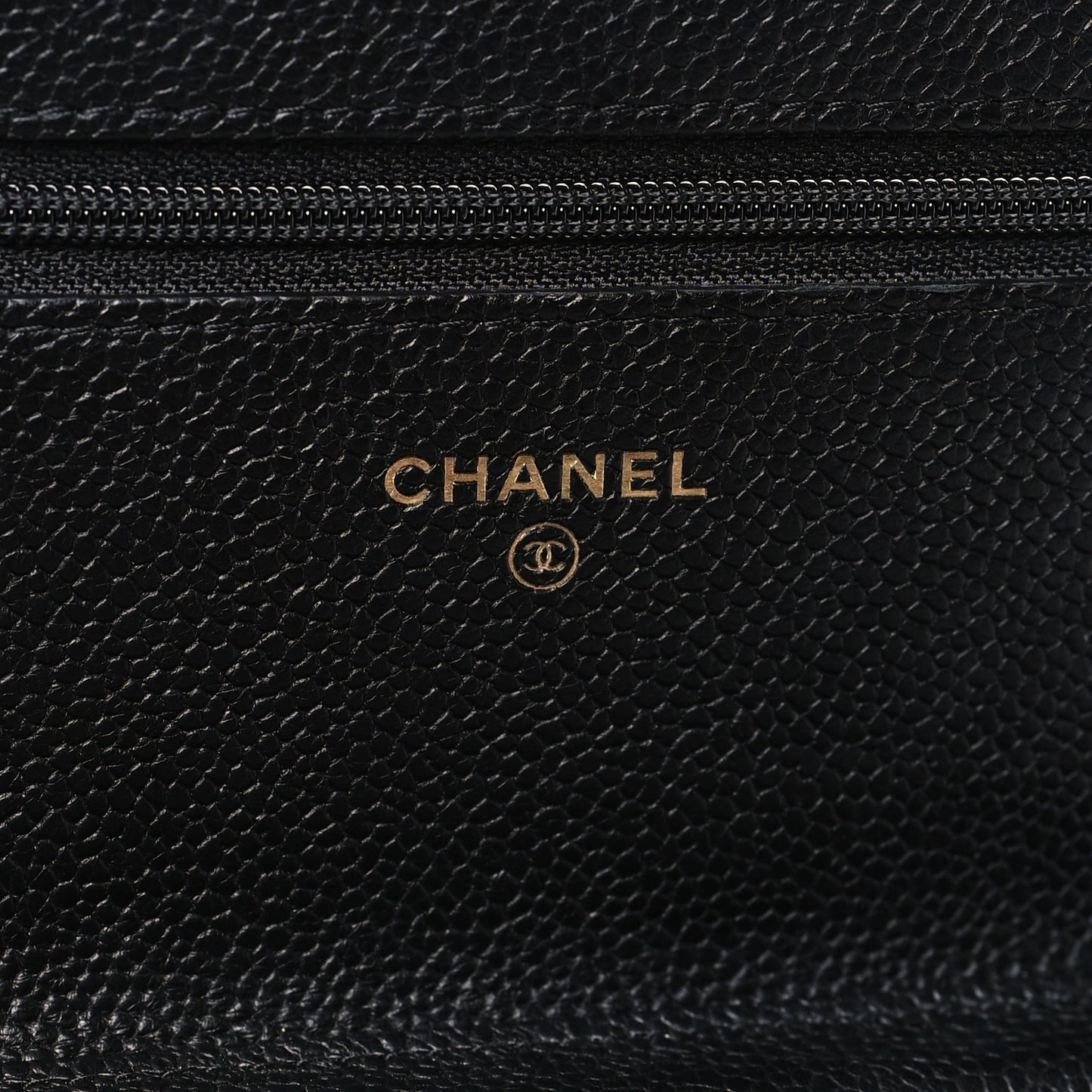 Caviar Quilted Boy Wallet On Chain WOC Black