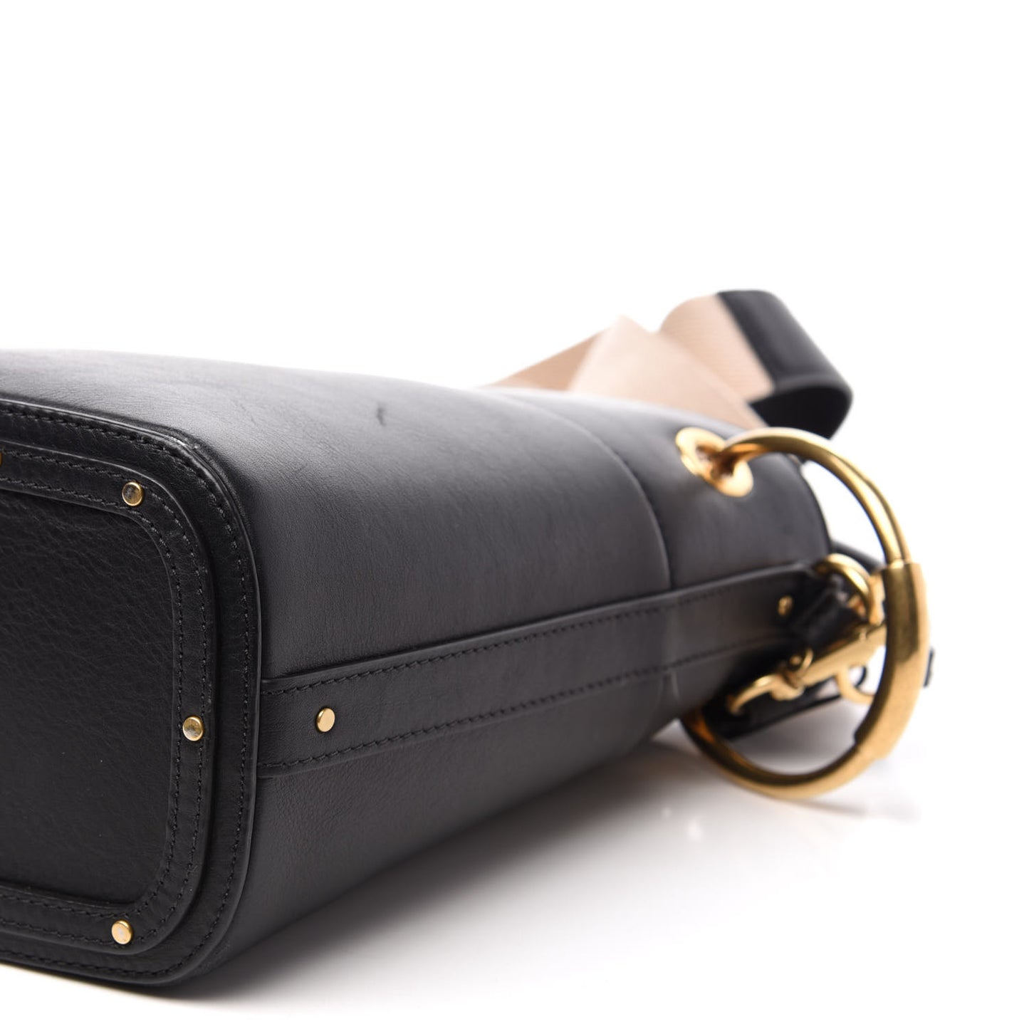 Smooth Calfskin Small Roy Bucket Bag Black