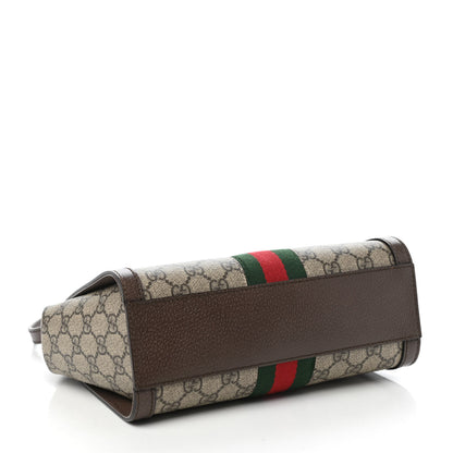 Gucci GG Supreme Monogram Small Ophidia Tote Bag Brown 4 of 10