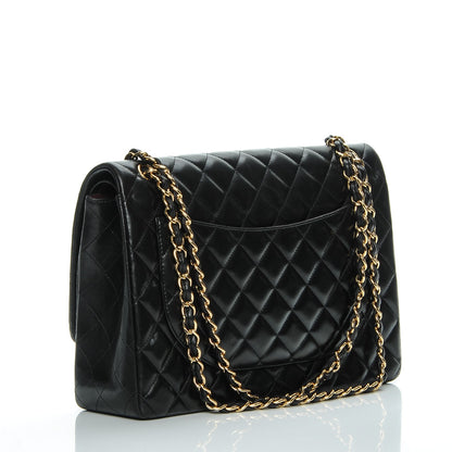 Chanel Lambskin Quilted Maxi Double Flap Black 3 of 8