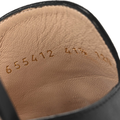 Gucci Nappa Horsebit 75mm Slide Sandals 41.5 Black 7 of 10
