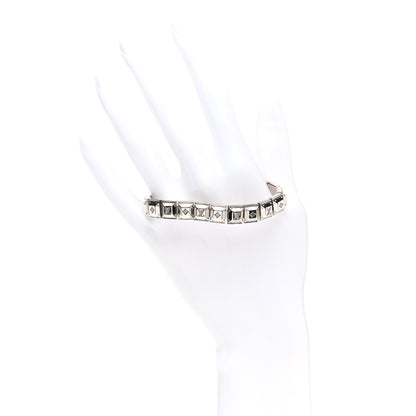 Louis Vuitton Palladium Monogram Nanogram Tennis Bracelet S Silver 2 of 4