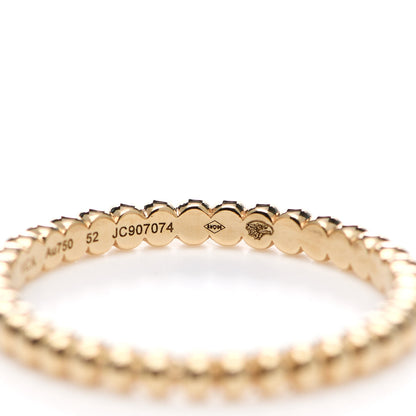 Van Cleef & Arpels 18K Yellow Gold Small Perlee Ring 52 6 5 of 6