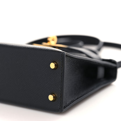 Hermes Epsom Mini Kelly Sellier 20 Black 9 of 10