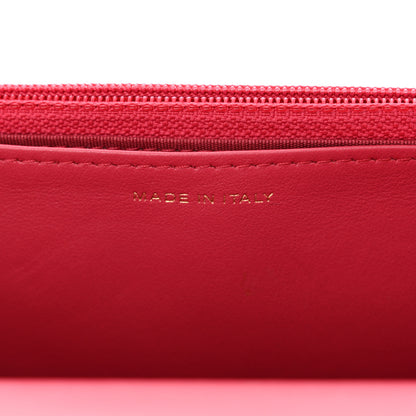 Chanel Lambskin Quilted Chanel 19 Wallet On Chain WOC Dark Pink 7 of 12