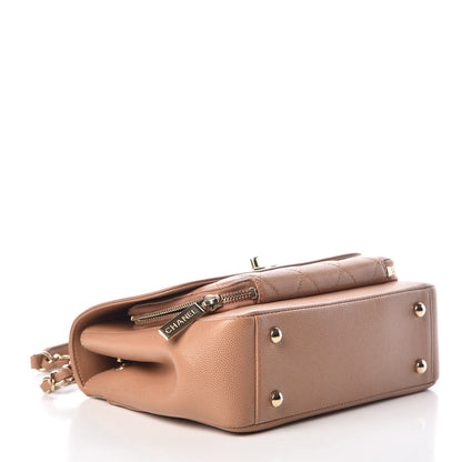 Chanel Caviar Quilted Small Business Affinity Flap Camel 4 of 9
