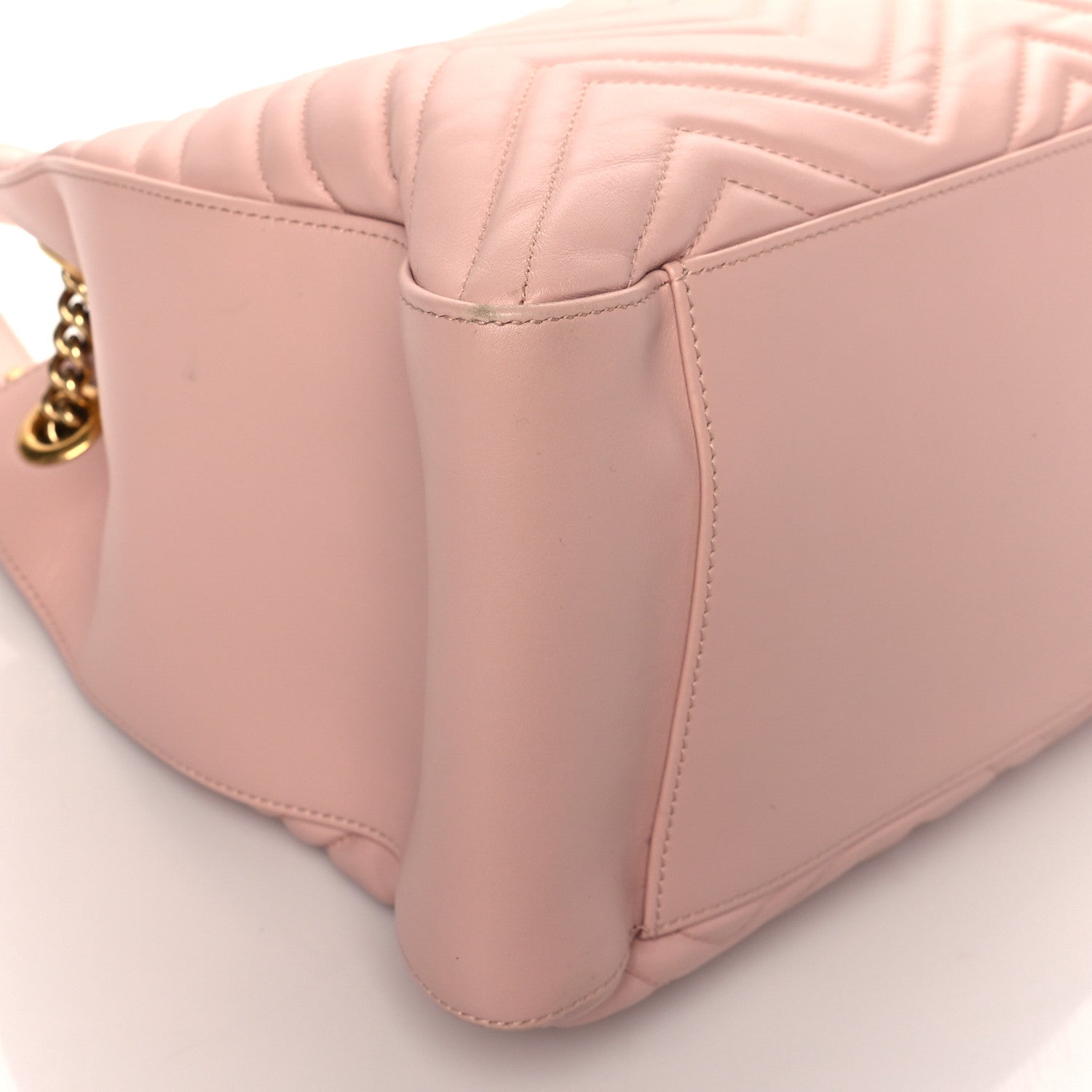 Gucci Calfskin Matelasse Medium GG Marmont Shoulder Tote Bag Perfect Pink 9 of 10