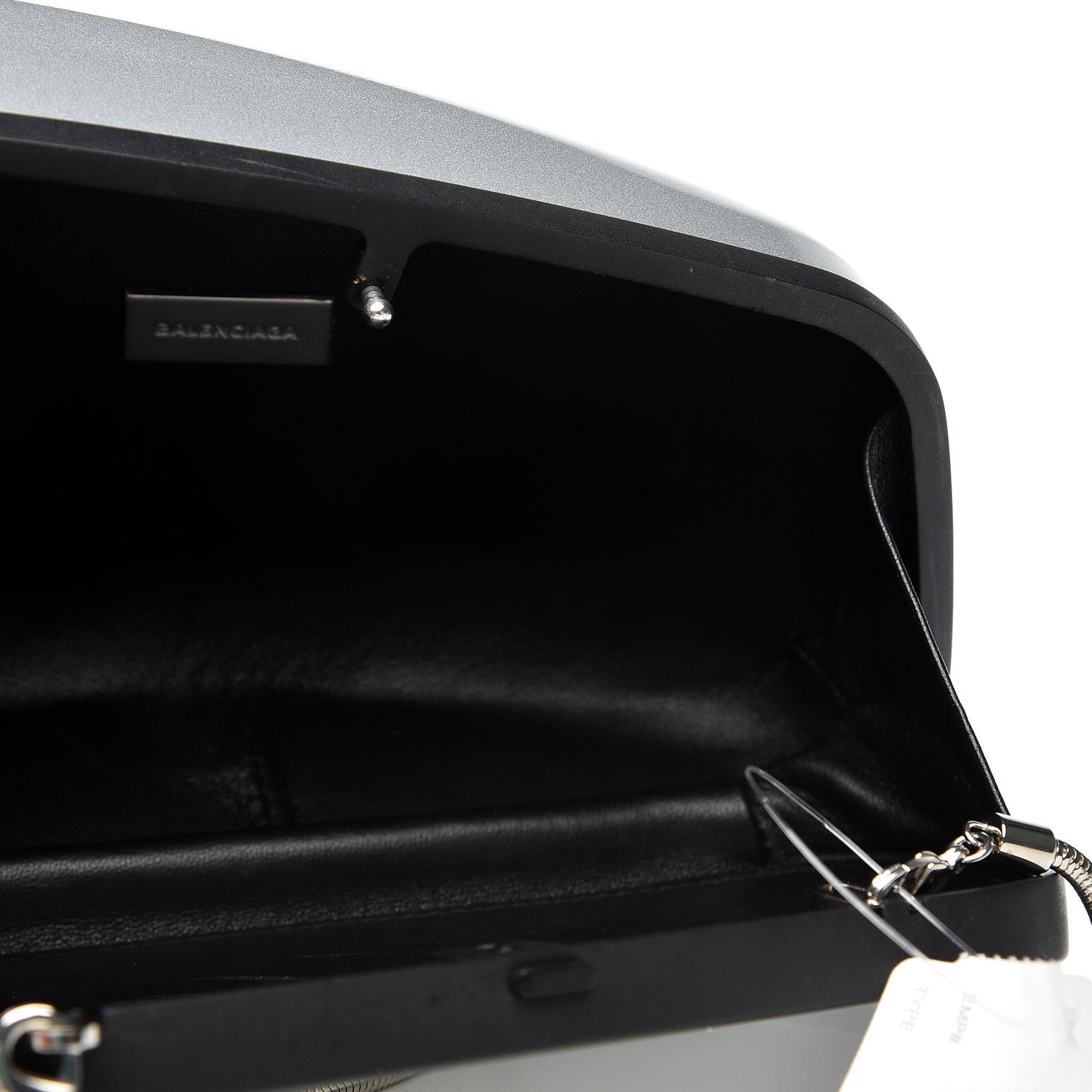 Balenciaga Metal Rear-View Mirror Case Silver Hardware 4 of 9