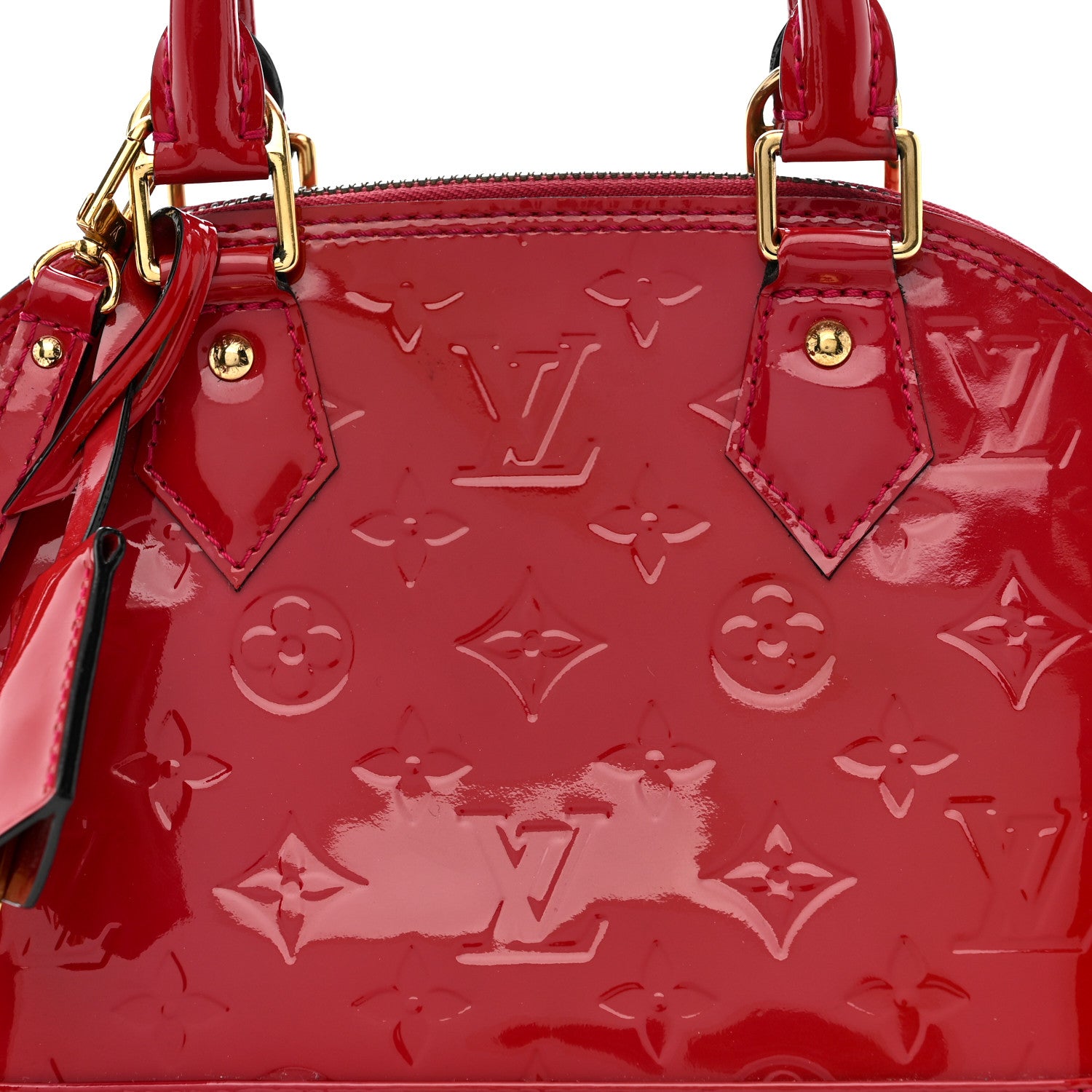 Louis Vuitton Vernis Alma BB Rose Indien 8 of 10