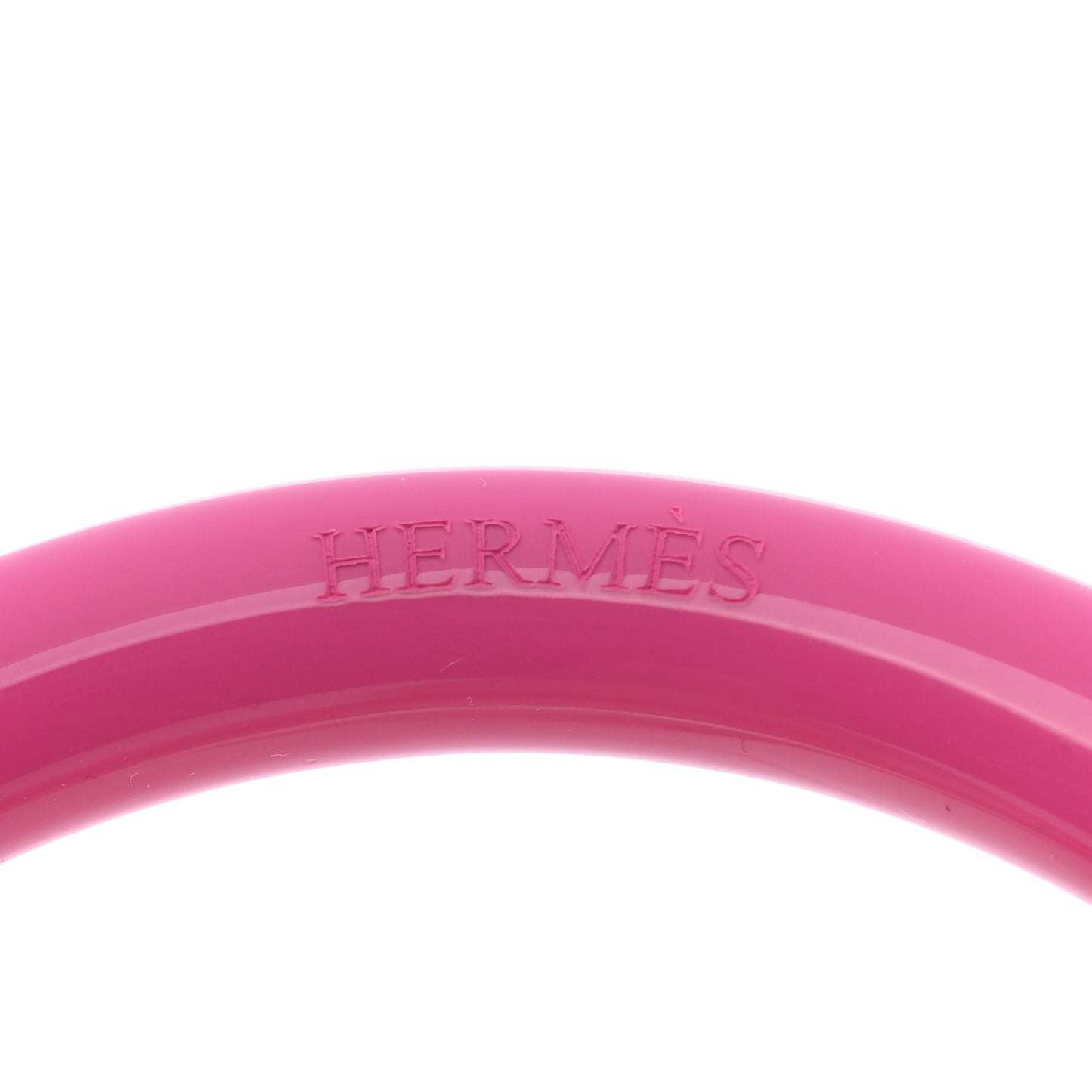 Lacquered Wood H Equipe PM Bangle Bracelet T2 Amazon Pop Rouge