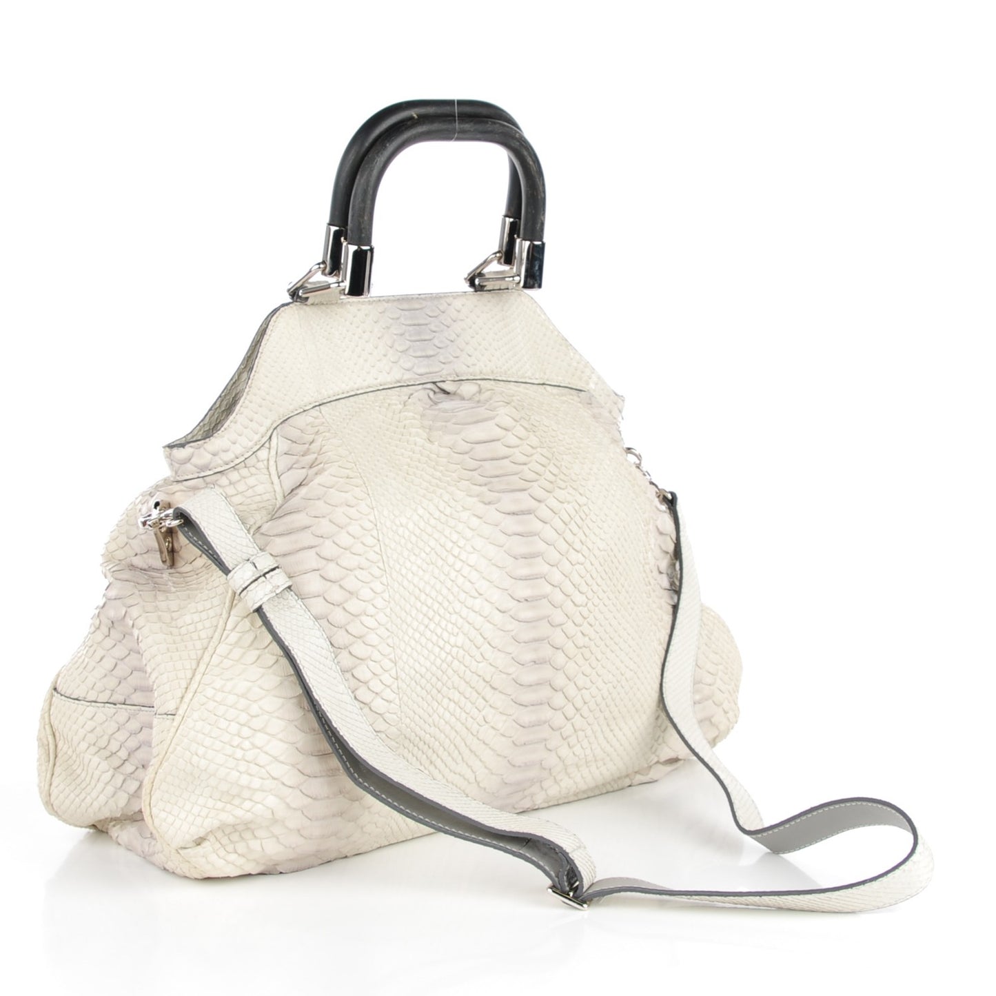 Python Frame Tote White